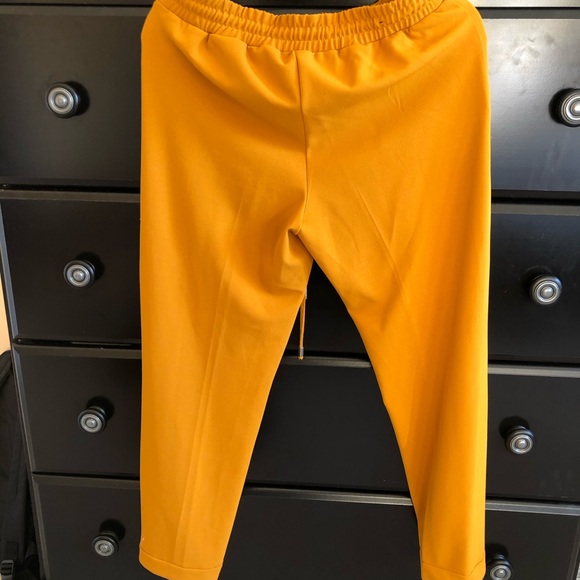 Mustard Yellow Comfortable Dress Pants - Picture 4 of 4